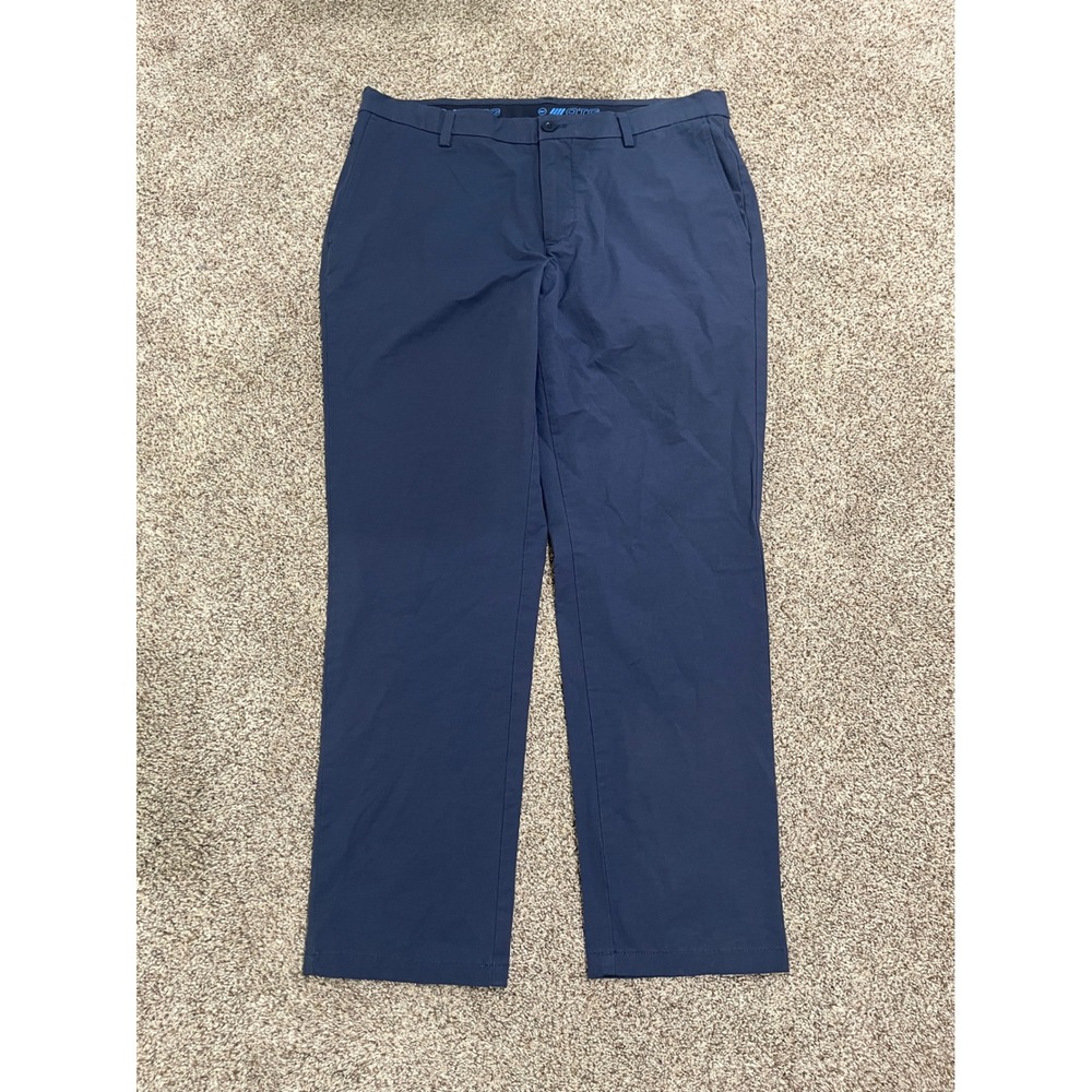 Vineyard Vines On-The-Go Pant Mens 36x30 Navy Blue Performance Chino Golf Pant